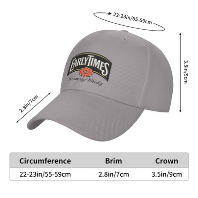 Early Times Kentucky Whiskey Bourbon Print Unisex Baseball Cap Trucker Hat