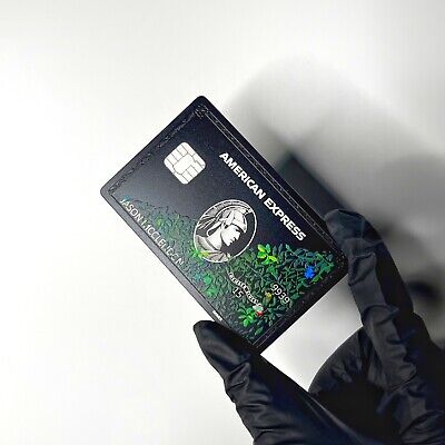 Customised Centurion AMEX METAL Black Card *BLANK* READ DESCRIPTION* Large Chip
