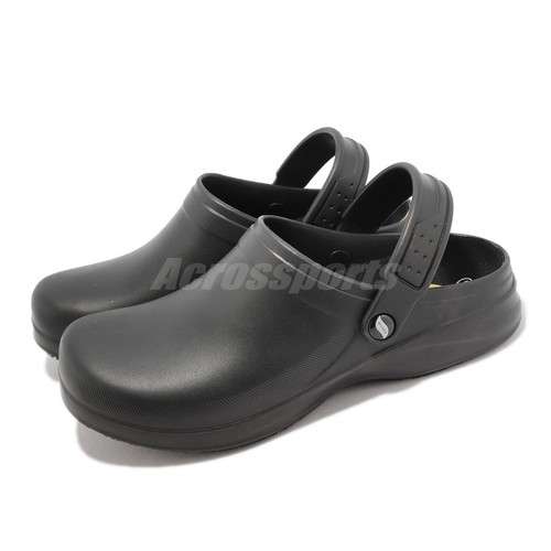 

Skechers Riverbound Black Men Slip On Slip-Resistant Work Clog Casual 200092-BLK, Черный, Riverbound