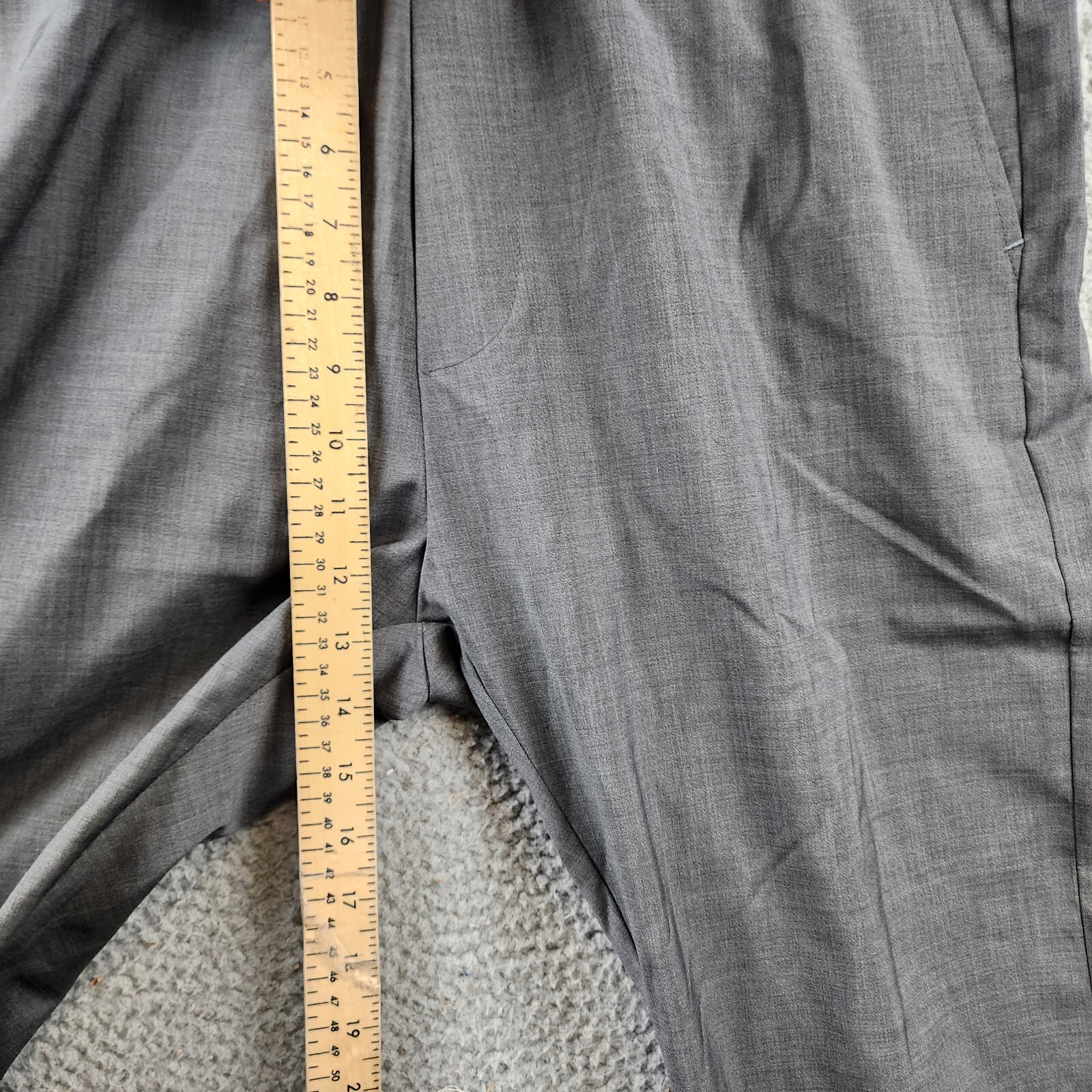 Pre-owned Barena Venezia Pants Men's 52 It/xl Grey Pull On Styling Elastic Waistband In Gray