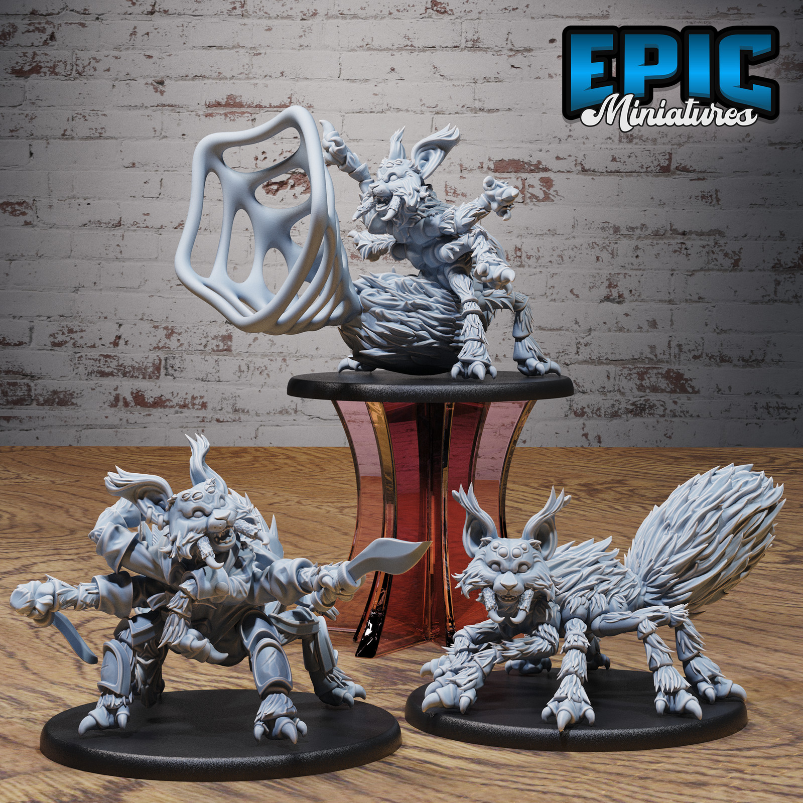 Fluffy Cat Spider - Epic Miniatures 28mm D&D Miniatures Classic Monster Race