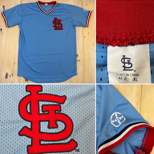 ユニフォーム 古着 90s St. Louis Cardinals メッシュ ST LOUIS CARDINALS - Retro Baby Blue SGA Bayer Mesh Practice