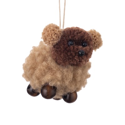 Plush Puppy Ornament Christmas Stuffed Dog Christmas Tree Cute Pendant