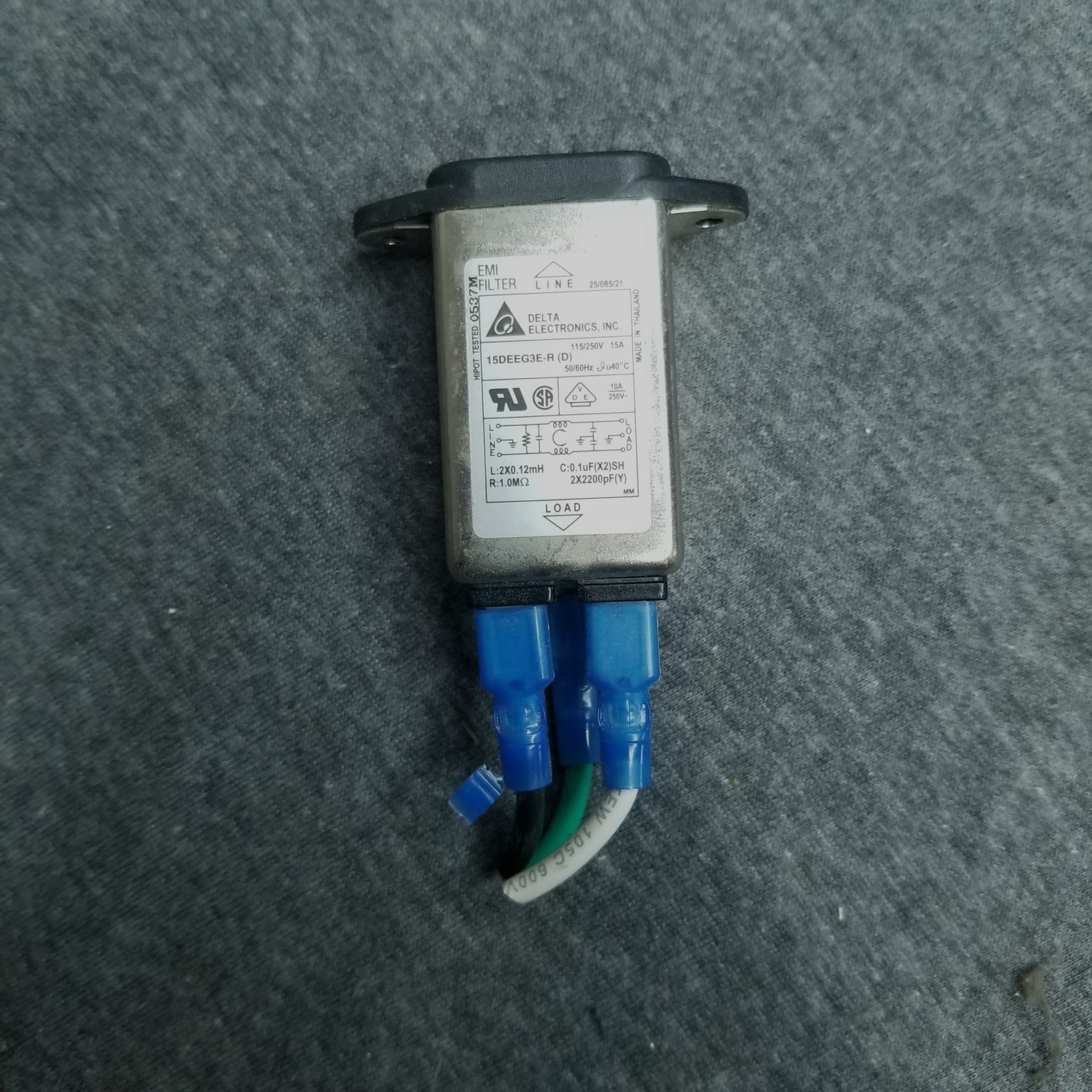 Delta Electronics 115/250V 10A 50/60HZ 10DEEG3B