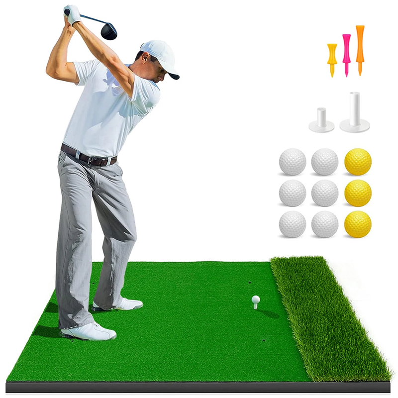 WFUN Thickened Golf Practice Mat 5X4Ft for Indoor/Outdoor Use - Ideal Gift!