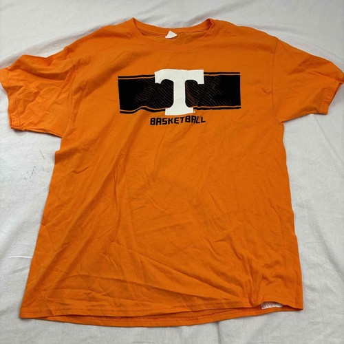 Starter Men T-Shirt Orange Short Sleeve UT Tennessee Basketball Extra Large
