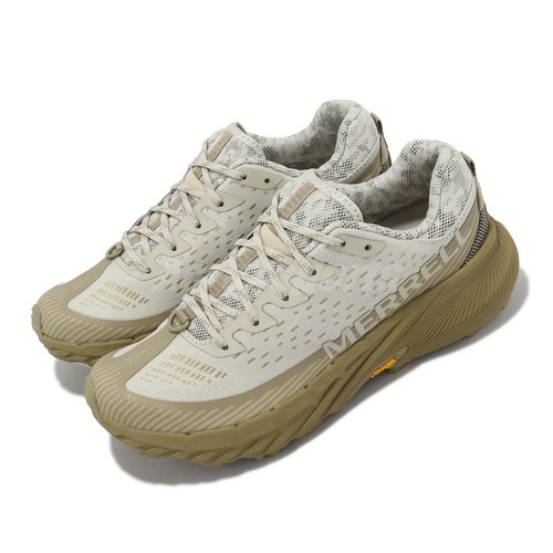 Merrell Agility Peak 5 Vibram Ivory Beige Women Trail Hiking Outdoors J068092