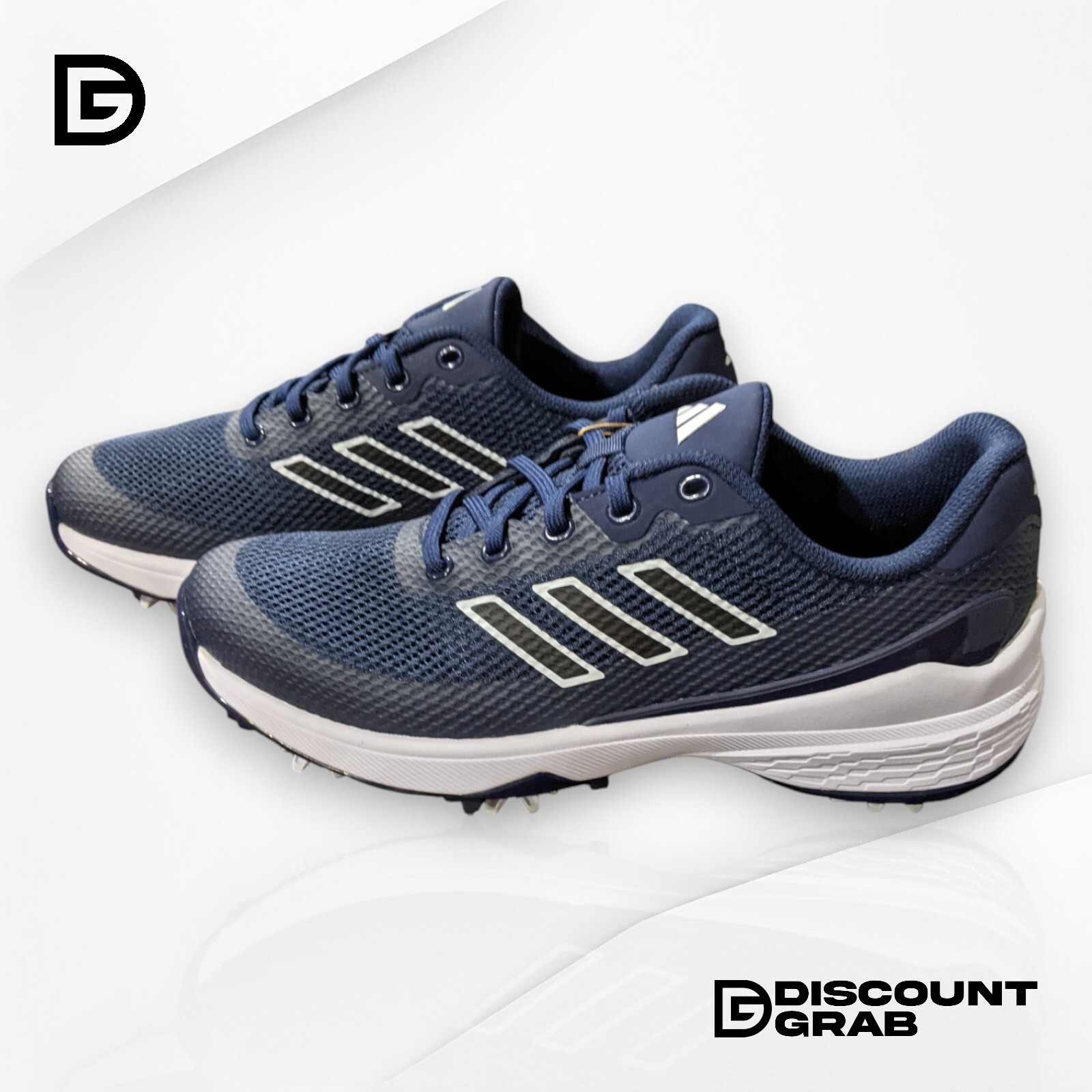 龜23 Adidas - Men's ZG23 Vent Golf Shoes Size 8 - Navy/White