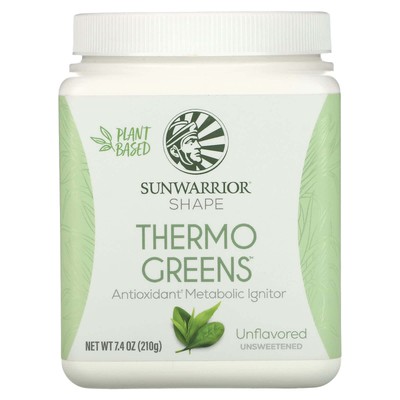 2 X Sunwarrior, Shape, Thermo Greens, Unflavored, 7.4 oz (210 g)