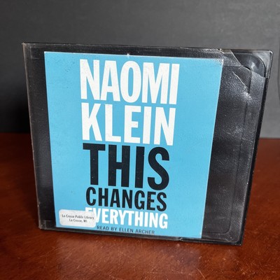 This Changes Everything Audio Book CD Set Naomi Klein Capitalism Versus Climate
