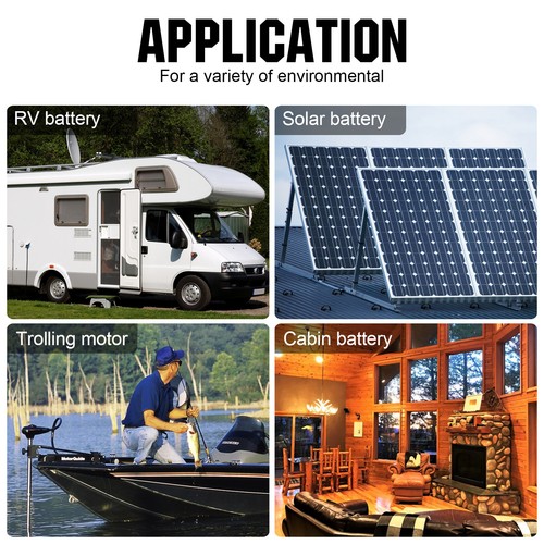 12V 100Ah LiFePO4 Lithium Battery 100A BMS for RV Solar Off-grid Trolling Motor