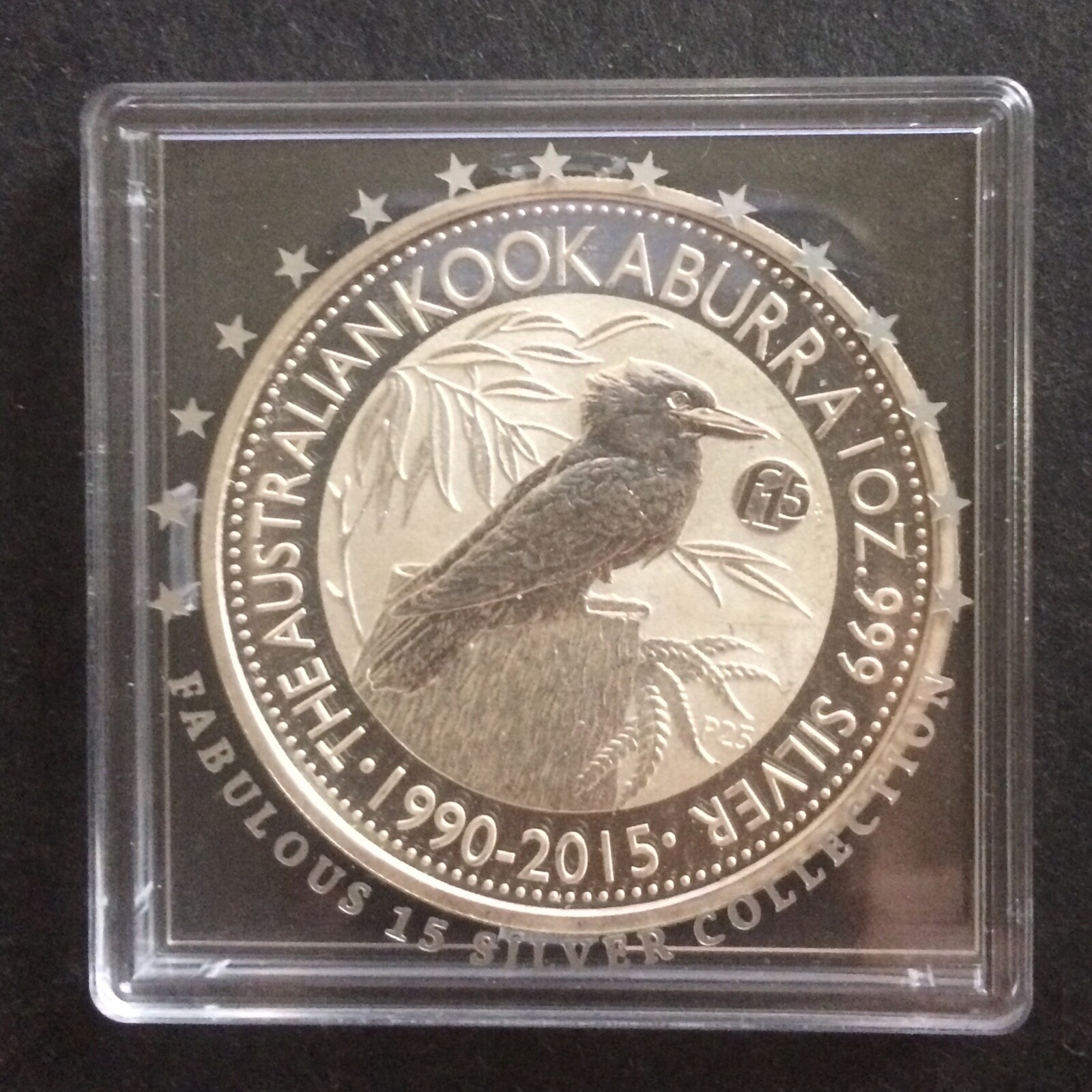 2015年 25th KOOKABURRA COIN SET No.896 25th Anniversary Australian Kookaburra 2 oz Silver Bar and 1