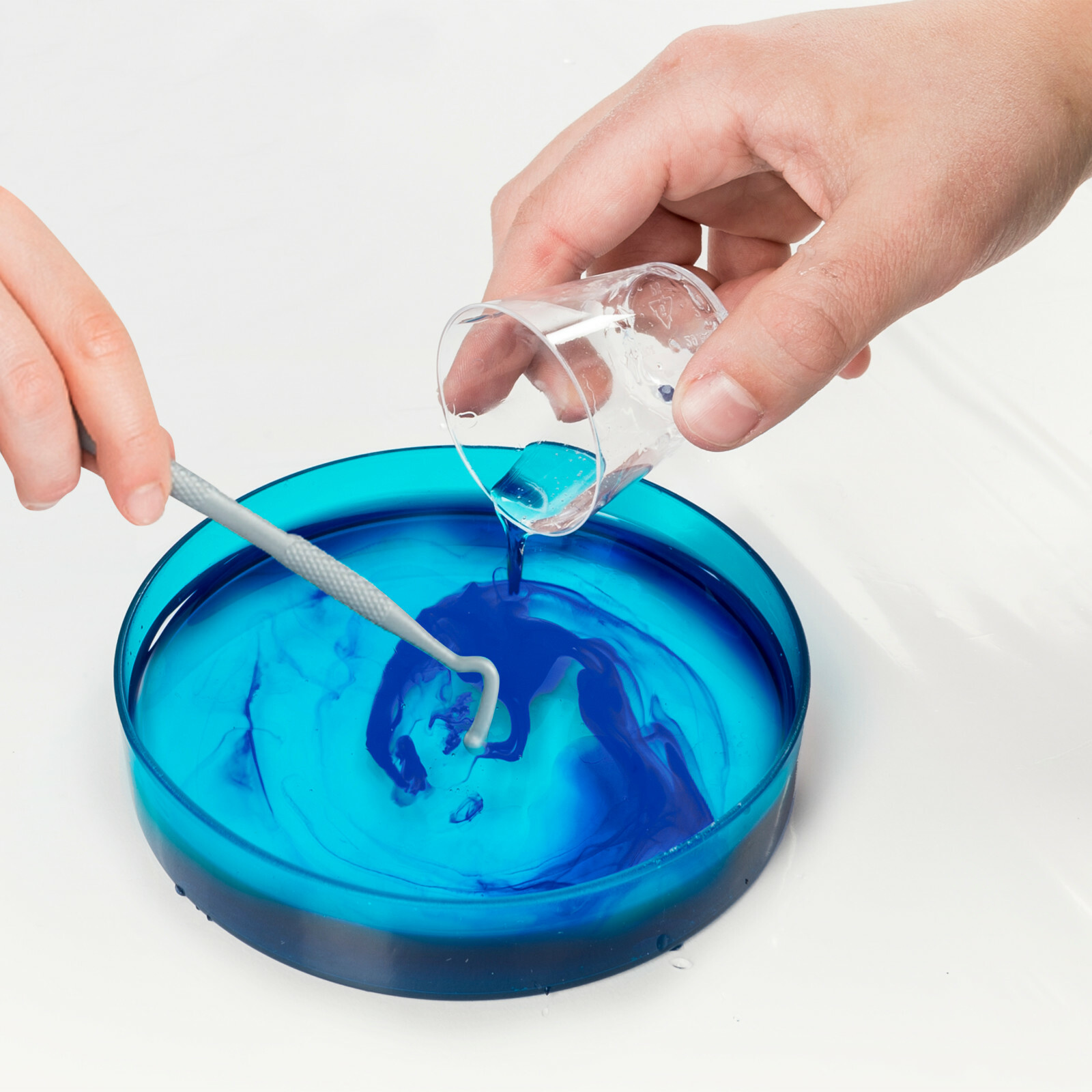 kinetic sand mixed with slime