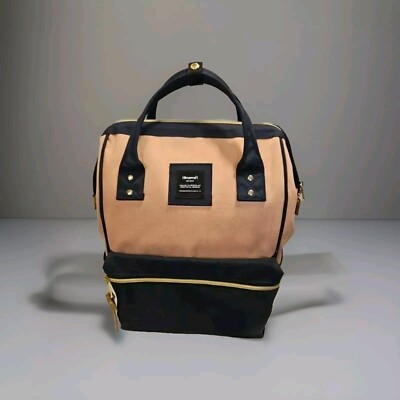 Himawari Pink/Navy Blue Laptop Backpack Travel Weekender W/ USB Port 16''×10''×6''