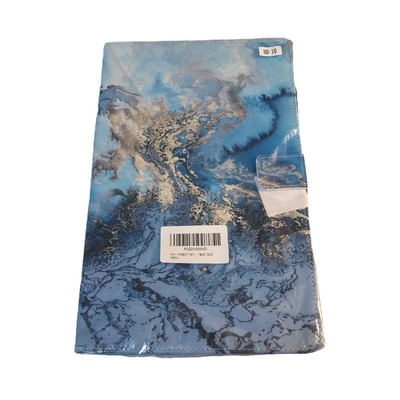 Case for Amazon Fire HD 10 Tablet Blue and Gold Marble Design