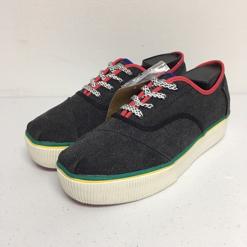 

Кроссовки Toms Cordone Boardwalk (женский размер 9), серые/разноцветные, один за один, Серый, Tom's Cordones