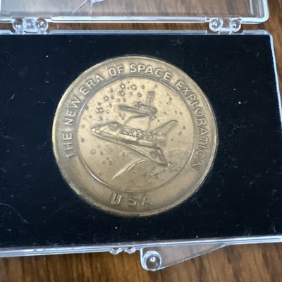 Vintage NASA STS-6 The New Era Of Space Exploration Coin