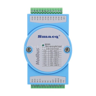 M2101 8CH Thermocouple Input Temperature Acquisition Module For Modbus RTU ot25