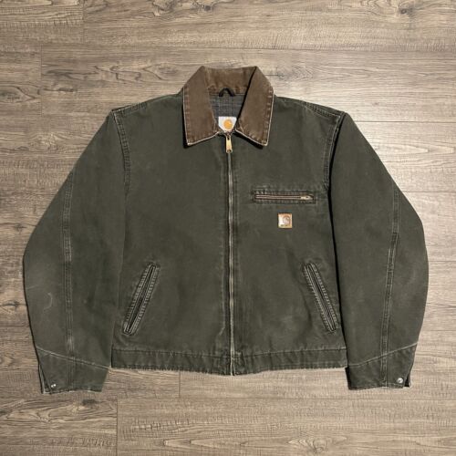 Vtg 2003 Carhartt J97 MOS Green Moss Blanket Lined Detroit Vtg 2003 Carhartt J97 MOS Green Moss Blanket Lined Detroit