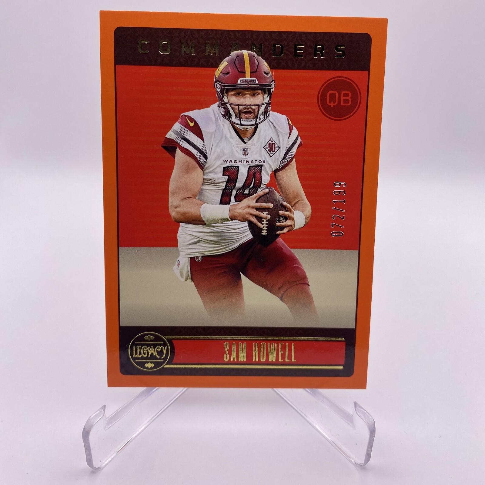 2023 Legacy SAM HOWELL Orange Parallel 072/199 Washington