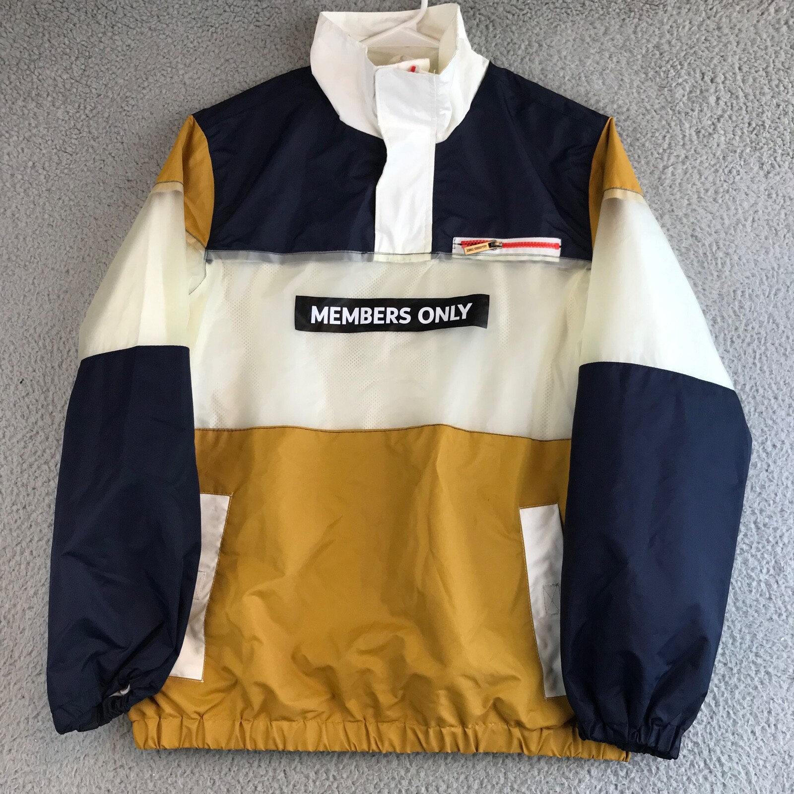 Members Only Jacket Men's Medium Color and Translucent Block Members Only Jacket Men's Medium Color and Translucent Block