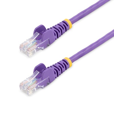 StarTech Cat5e Ethernet Patch Cable with Snagless RJ45 Connectors - 7 m, Purple