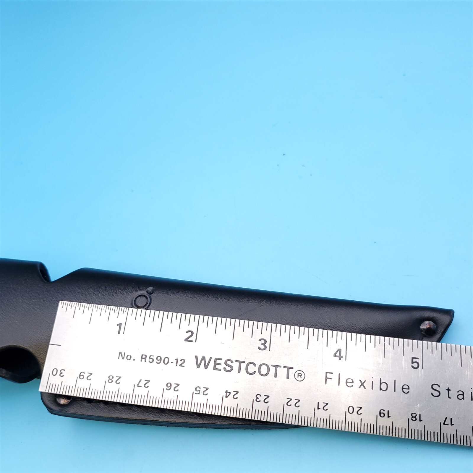 Cutco Knife Sheath Black Leather Fixed Blade Belt 5" Hunting 1087 5718 5719 USA