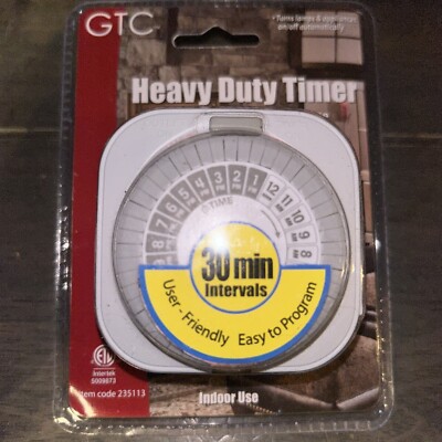GTC Indoor 24-Hour Timer Up to 48 Daily On/Off Settings
