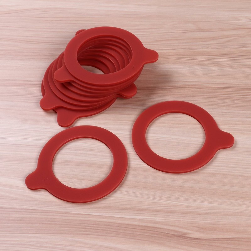 10Pc Leakproof Rubber Jar Gaskets Replacement Seals Rings for Regular