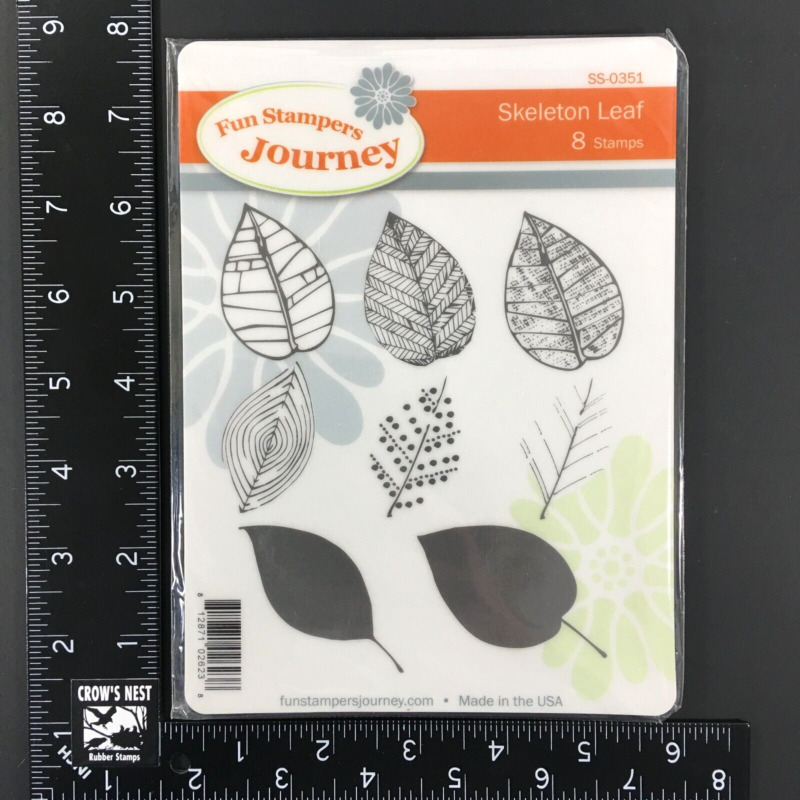 Fun Stampers Journey Skeleton Leaf Tree Leaves Fall Cling Rubber