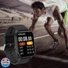 Smart Watch for Men Women Compatible with iPhone Samsung Android Phone 1.83 inch Full Touch Screen IP68 Waterproof Bluetooh Fitness Tracker Heart Rate/Sleep Monitor, Black