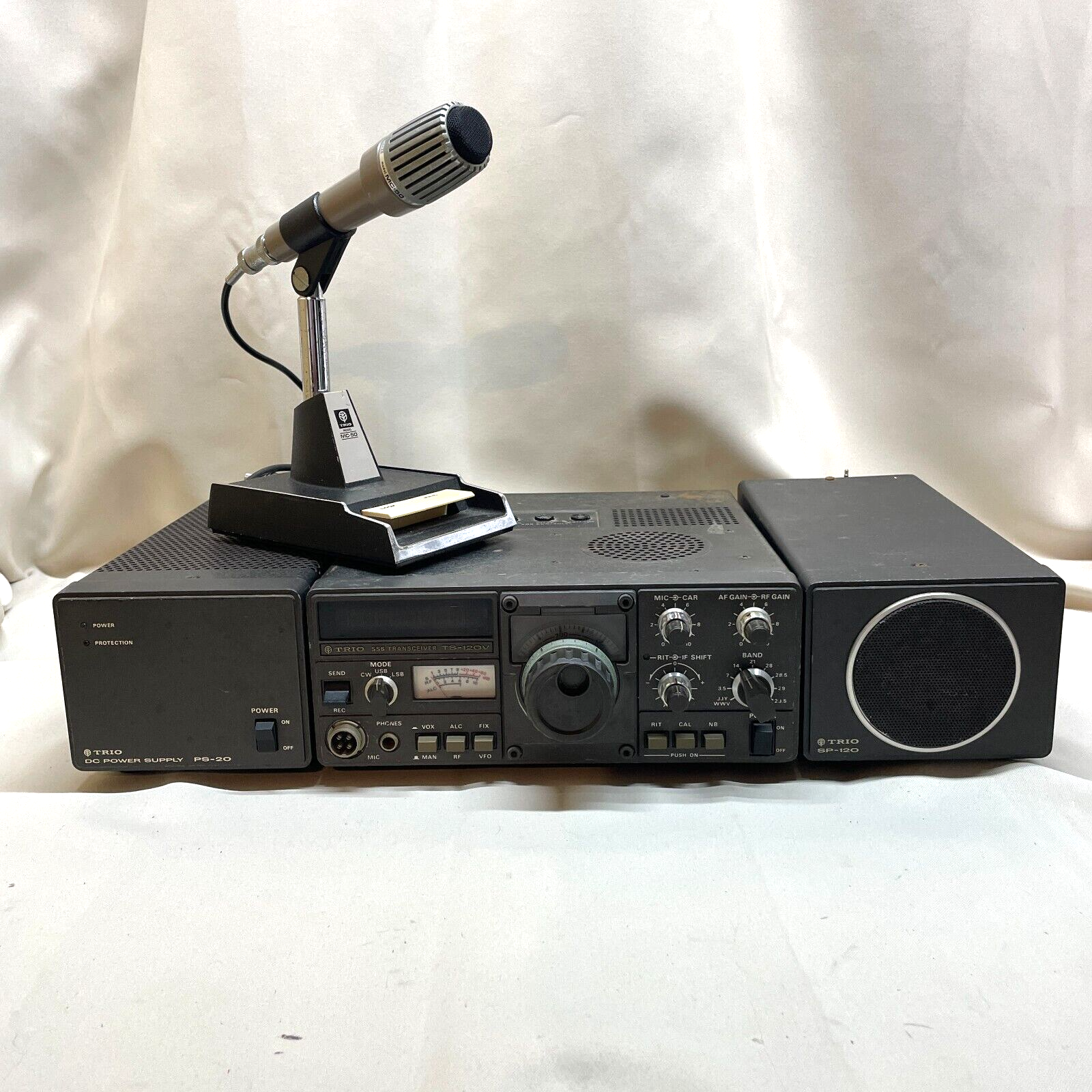 KENWOOD TRIO TS-120V 10W SP-120 MC-50 PS-20 Amateur Ham Radio
