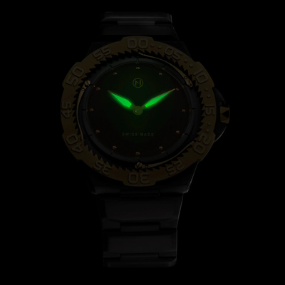 NOVE NOVE TRIDENT ULTRA SLIM DIVER BLACK GOLD WATCH - BRAND
