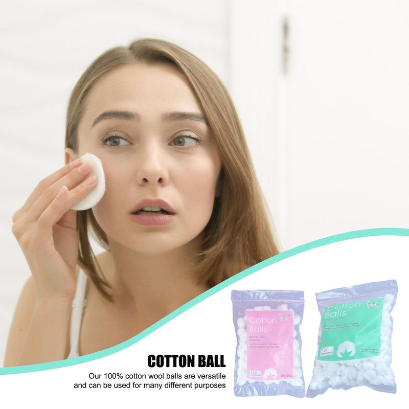 Absorbent Cotton Wool Balls Make Up Nail Polish Varnish Remover 100/200 balls