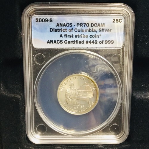 Set of 2009 S US State Quarters ANACS PR70 DCAM First Strike