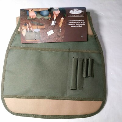 Esschert s Garden Tools Gardentool Tool Belt Design Canvas Gardening Green Tan