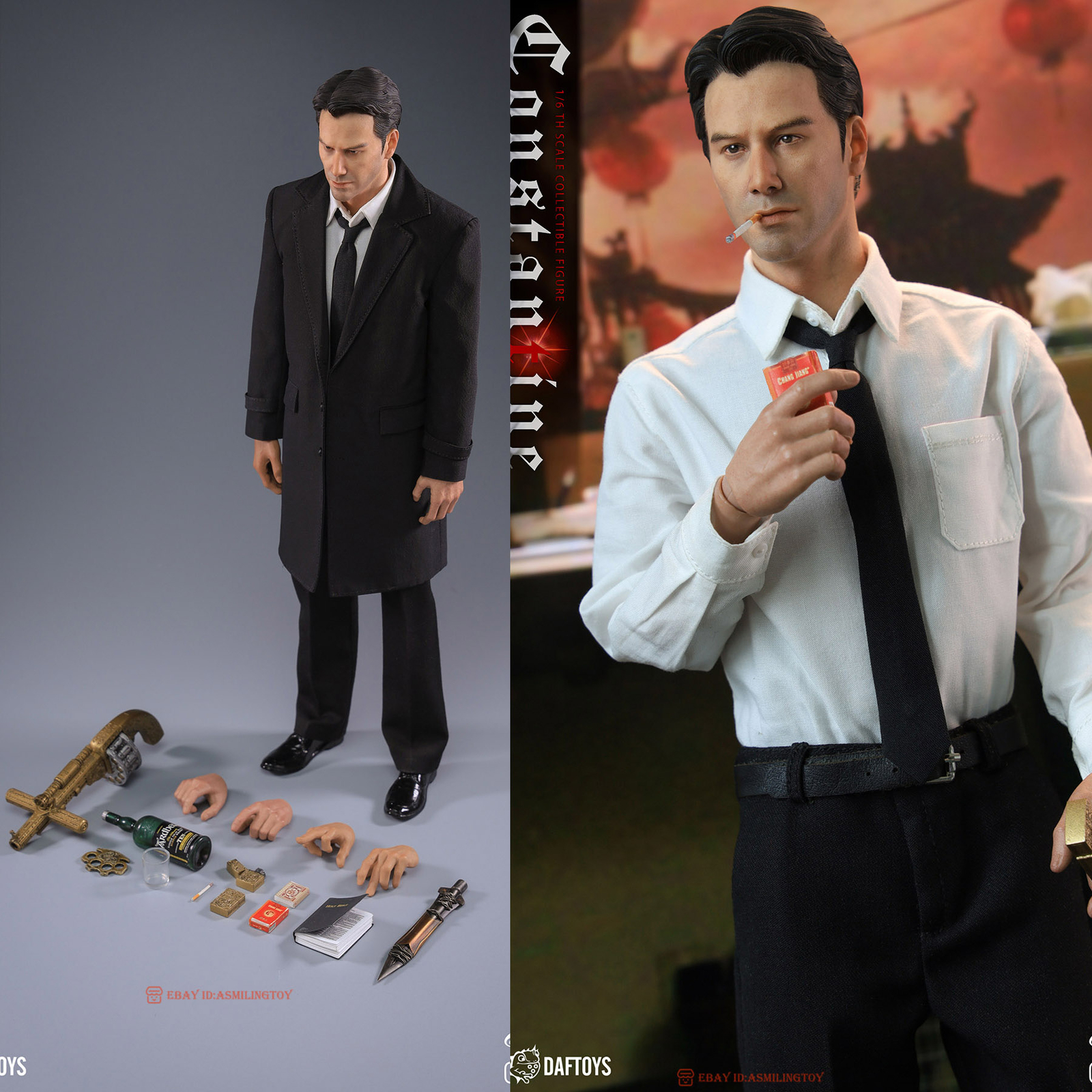 daftoys コンスタンティン Constantine Hell Detective Daftoys 1/6 Scale Figure Unboxing