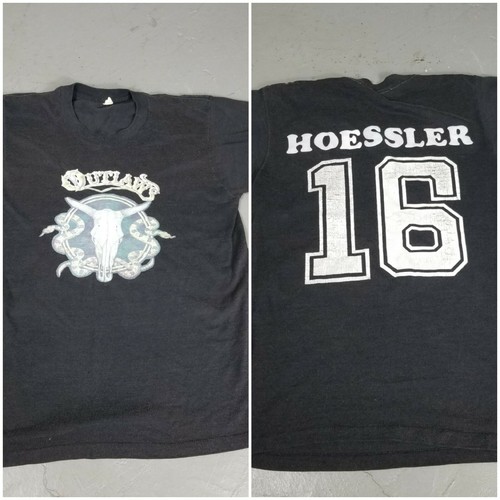Vtg 70s 80s Outlaws Rock Band T Shirt Country thin soft