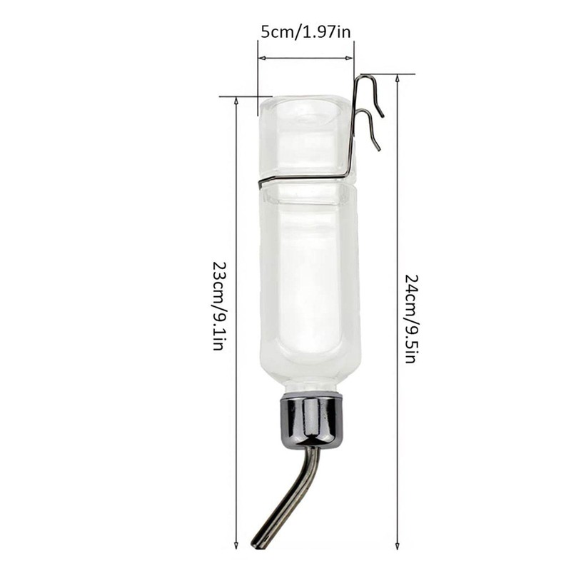 Rabbit Water Bottle 350ml Guinea Pigs, Hamsters & Small Pets Drinking Bottle