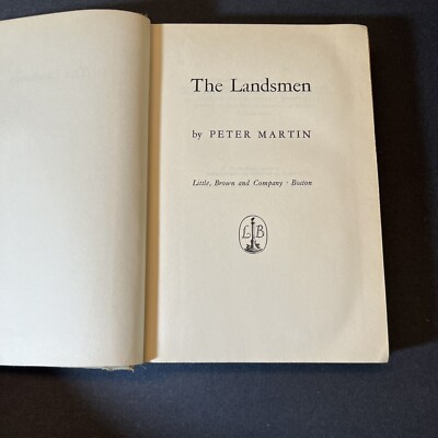 1952 The Landsmen by Peter Martin Book First Edition - old library book