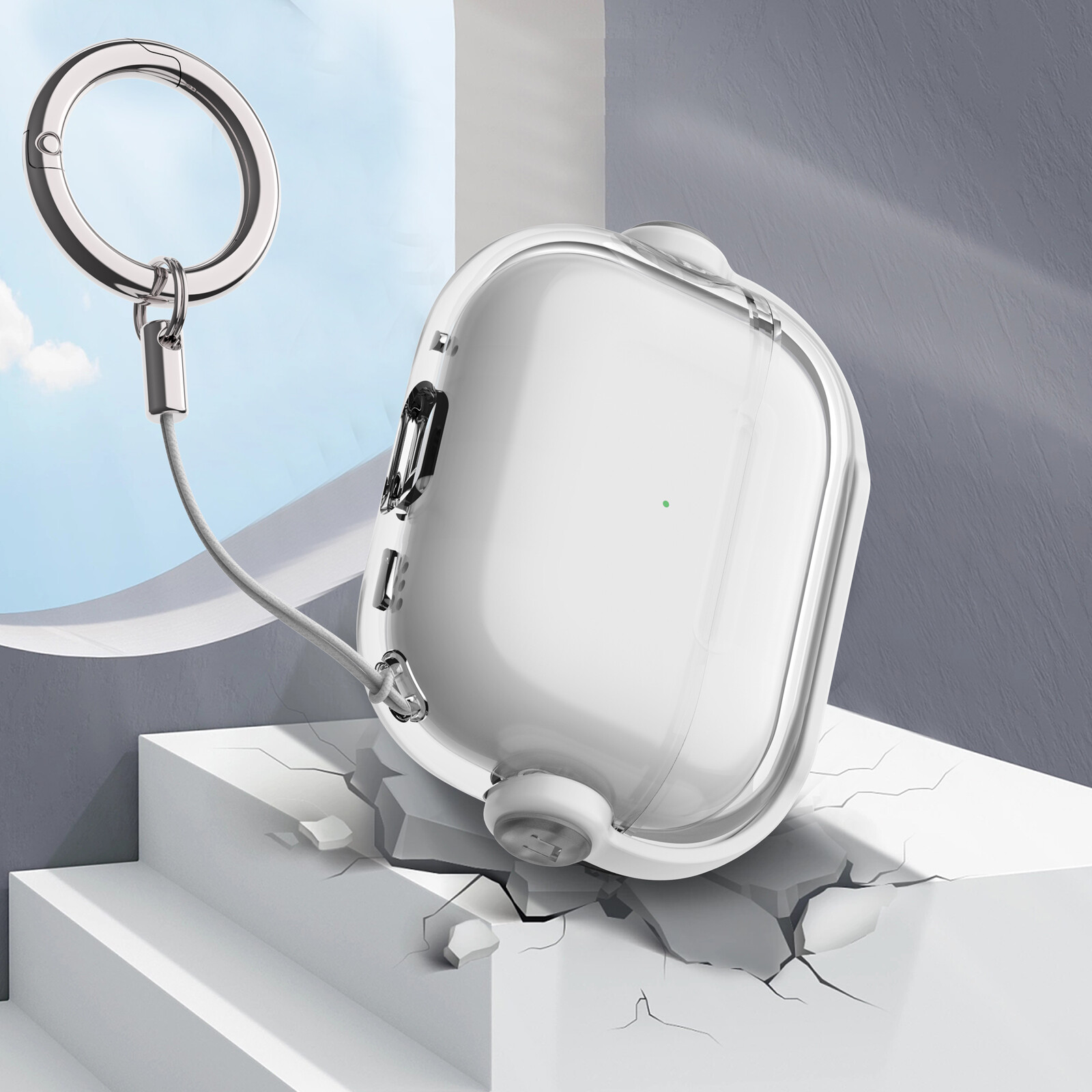 For Airpods 4th/Pro 3rd 2025 Gen Case with Secure Lock Music