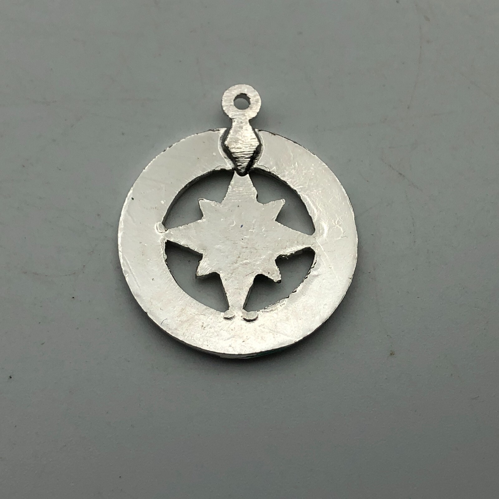 Vtg MLC Methodist Ladies 1904 College Medal FOB Pendant Award Green Enamel M7