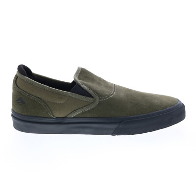 

Emerica Wino G6 Slip-On 6101000111302 Мужские Зеленые Замшевые Кроссовки Скейтборд Обувь, Зеленый, Emerica Wino G6 Slip-On