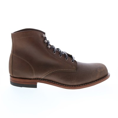 

Wolverine 1000 Mile Plain Toe Boot W990126 Мужские коричневые повседневные модельные ботинки 11,5, Коричневый, Wolverine 1000 Mile Plain Toe Boot