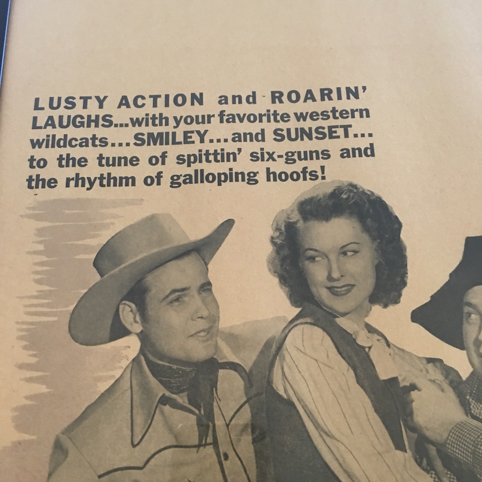 Call of the Rockies Movie Lobby Card Window Size Republic 1944 Vintage Framed