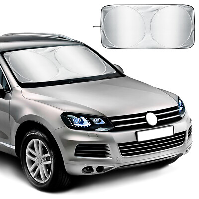 Foldable Jumbo Extra Large Sun Shade Truck Van Car Windshield Visor Block Cover