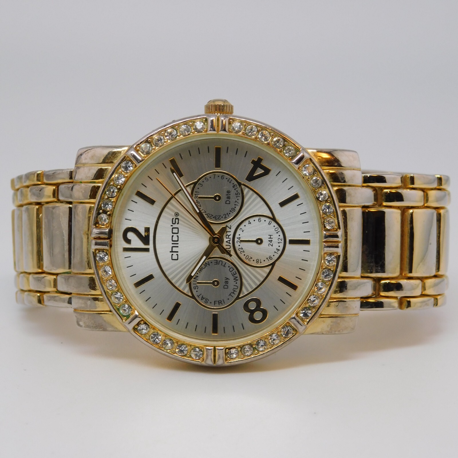 CHICO'S Three-Hand Quartz Analog Women's Watch Sz. 6 1/2