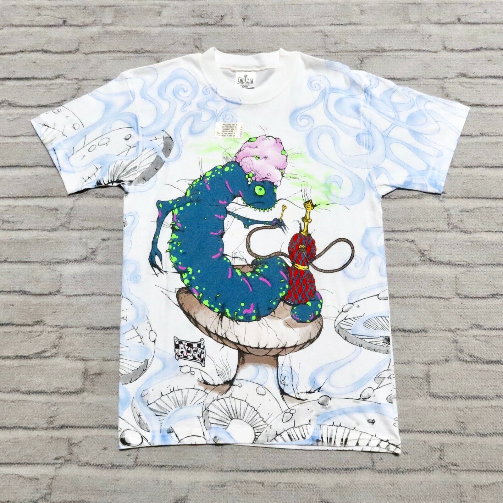 Vintage Deadstock Andazia Alice & Wonderland AOP Shirt All Vintage Deadstock Andazia Alice & Wonderland AOP Shirt All