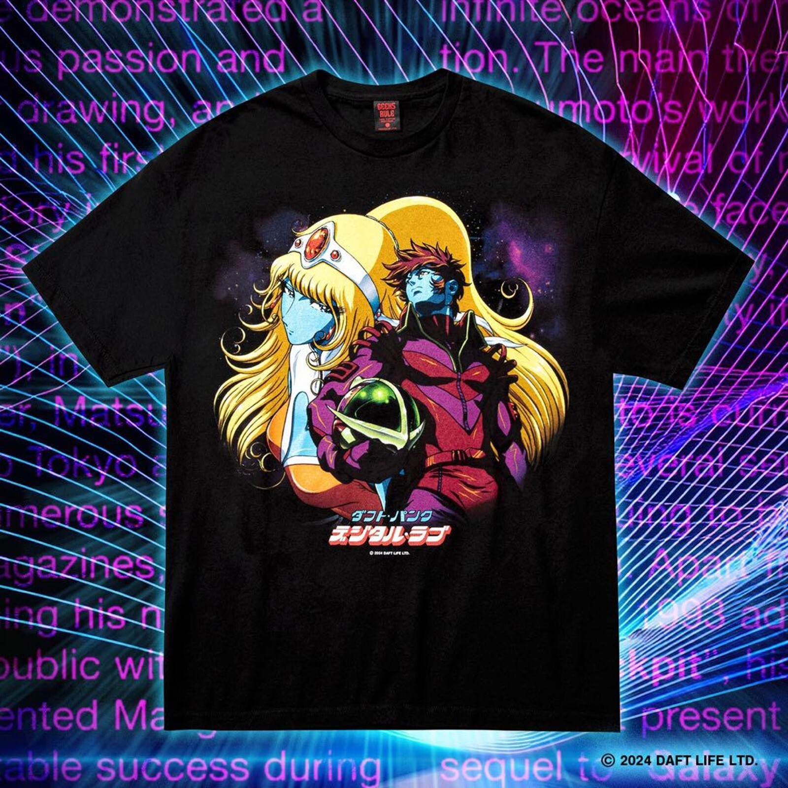 DAFT PUNK and Leiji Matsumoto GEEKS RULE 30 SILKSCREEN DAFT PUNK and Leiji Matsumoto GEEKS RULE 30 SILKSCREEN