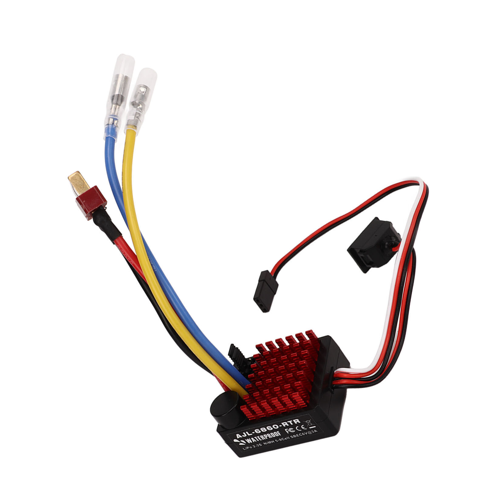 Brushed Esc 60a Waterproof Electronic Speed Controller For 1/10 Rc